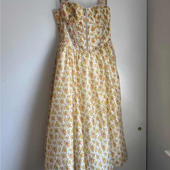 Floral Strapless Dress